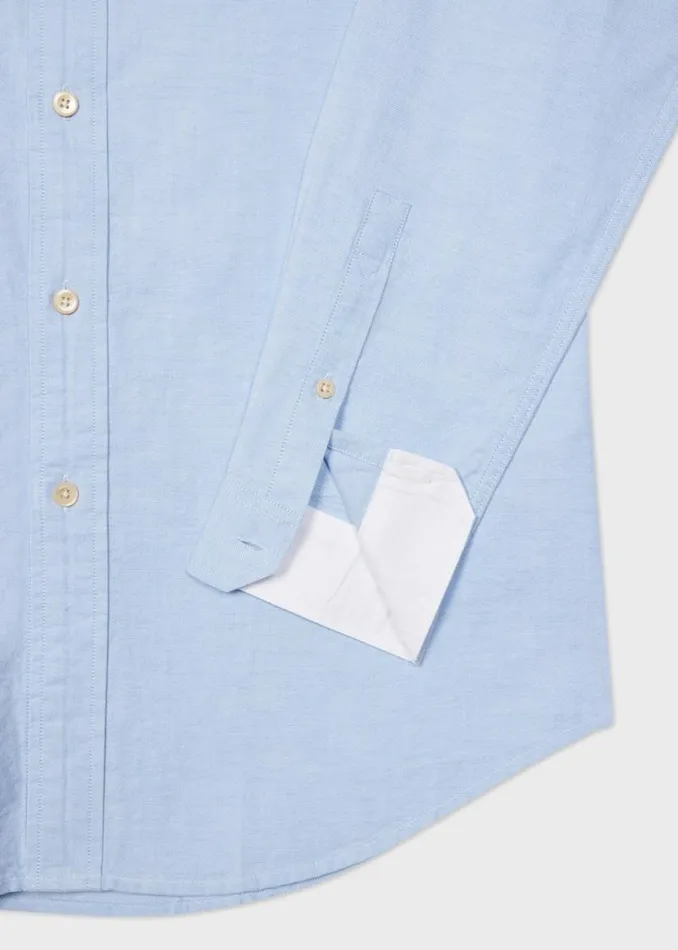 Mens Paul Smith Shirts Sky Blue Organic Cotton 039Broad Stripe Zebra039 Shirt Mens Paul Smith Shirts Sky Blue Organic Cotton 039Broad Stripe Zebra039 Shirt