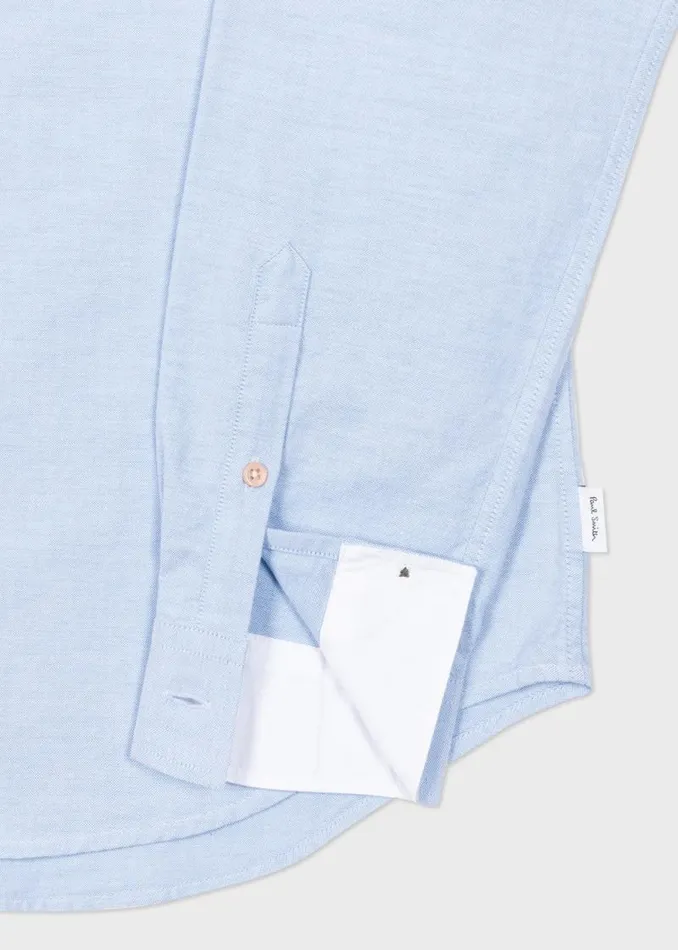 Mens Paul Smith Shirts TailoredFit Sky Blue OrganicCotton Multicolour Button Oxford Shirt Mens Paul Smith Shirts TailoredFit Sky Blue OrganicCotton Multicolour Button Oxford Shirt
