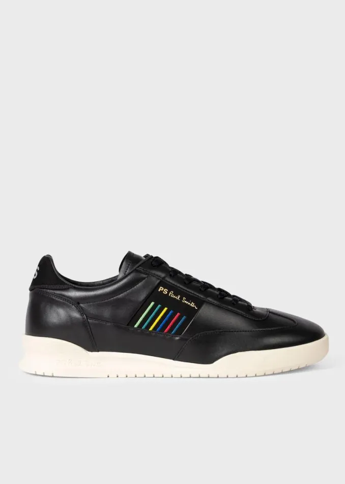 Mens Paul Smith Sneakers Black Leather 039Dover039 Sneakers
