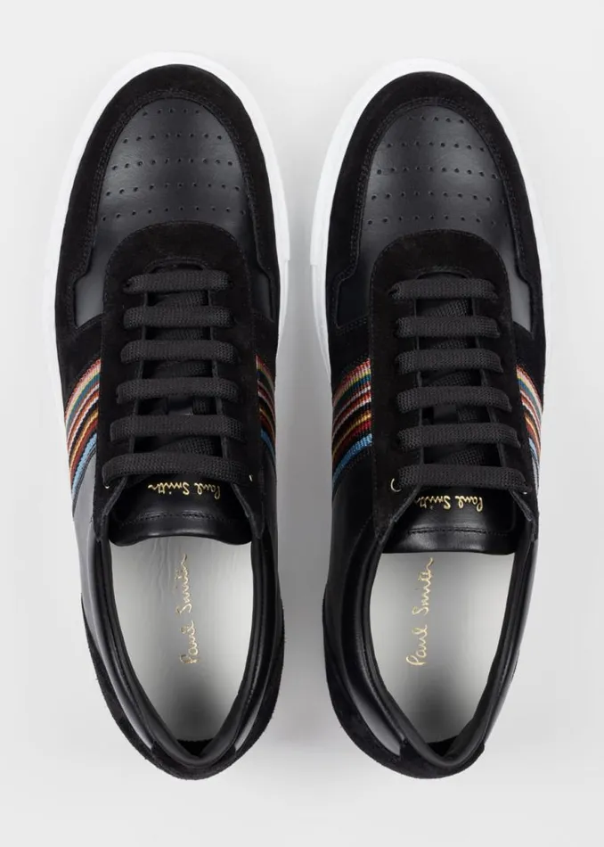 Mens Paul Smith Sneakers Black Leather 039Signature Stripe039 039Fermi039 Sneakers Mens Paul Smith Sneakers Black Leather 039Signature Stripe039 039Fermi039 Sneakers