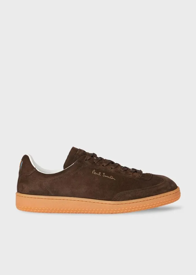 Mens Paul Smith Sneakers Dark Brown Suede 039Como039 Trainers