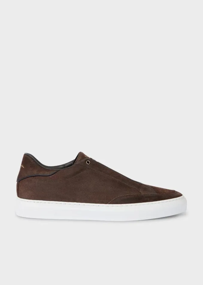 Mens Paul Smith Sneakers Dark Brown Suede 039Sato039 Sneakers
