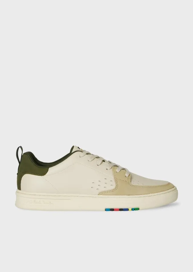 Mens Paul Smith Sneakers Ecru Leather 039Cosmo039 Trainers