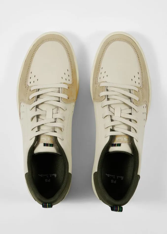 Mens Paul Smith Sneakers Ecru Leather 039Cosmo039 Trainers Mens Paul Smith Sneakers Ecru Leather 039Cosmo039 Trainers