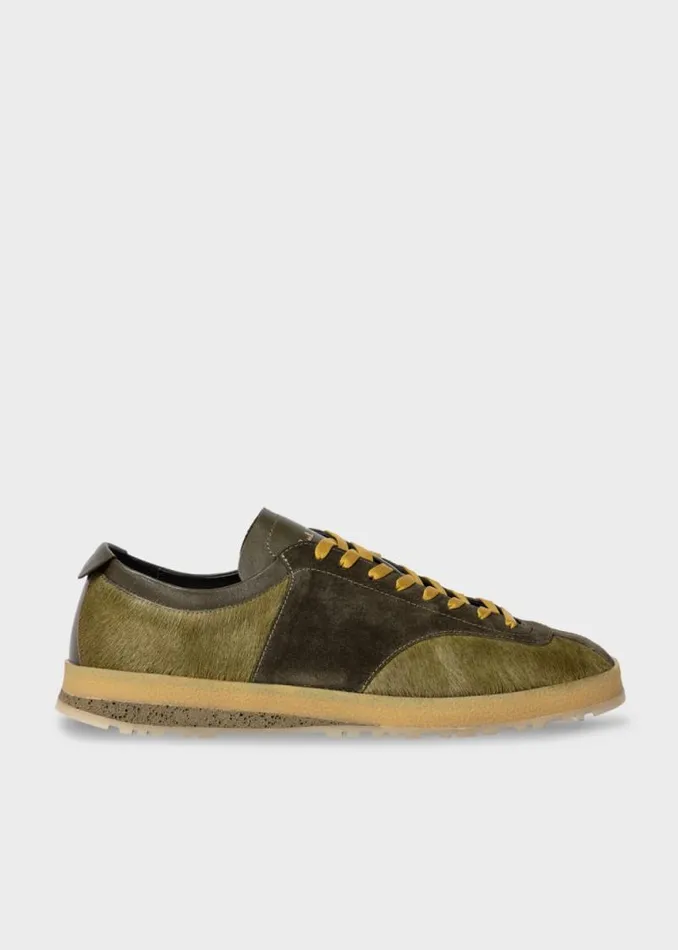 Mens Paul Smith Sneakers Khaki Leather 039Zephyr039 Trainers