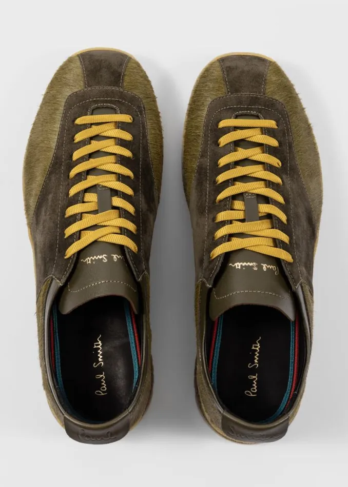 Mens Paul Smith Sneakers Khaki Leather 039Zephyr039 Trainers Mens Paul Smith Sneakers Khaki Leather 039Zephyr039 Trainers