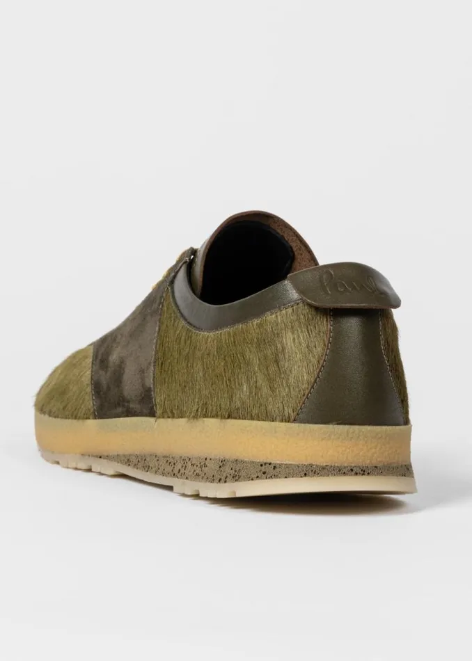 Mens Paul Smith Sneakers Khaki Leather 039Zephyr039 Trainers Mens Paul Smith Sneakers Khaki Leather 039Zephyr039 Trainers