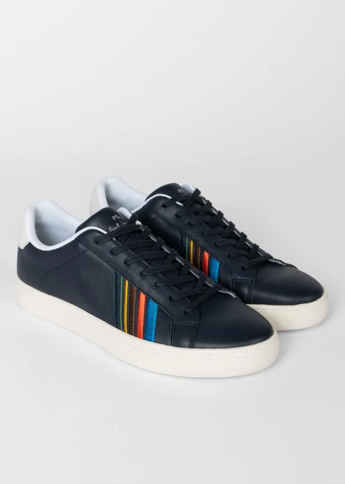 Mens Paul Smith Sneakers Navy Leather 039Sports Stripe039 039Rex039 Sneakers Mens Paul Smith Sneakers Navy Leather 039Sports Stripe039 039Rex039 Sneakers