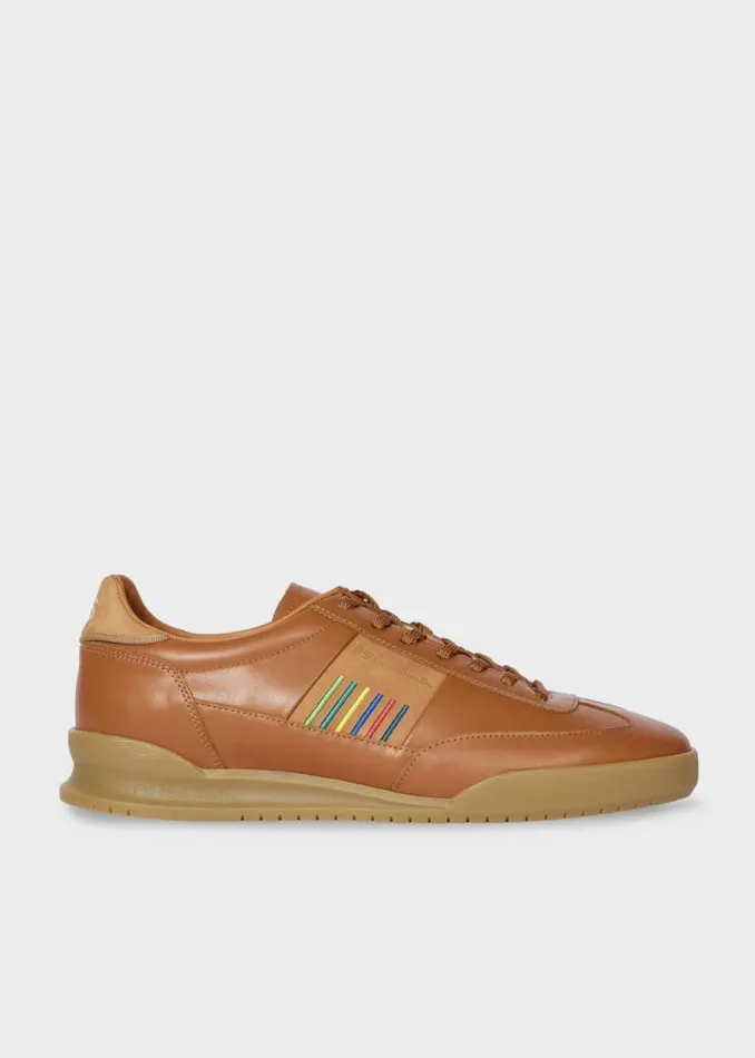 Mens Paul Smith Sneakers Tan Leather 039Dover039 Trainers
