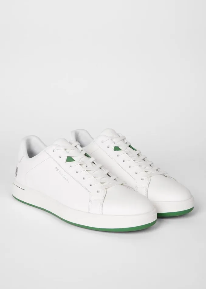 Mens Paul Smith Sneakers White Leather 039Albany039 039Zebra039 Trainers Mens Paul Smith Sneakers White Leather 039Albany039 039Zebra039 Trainers