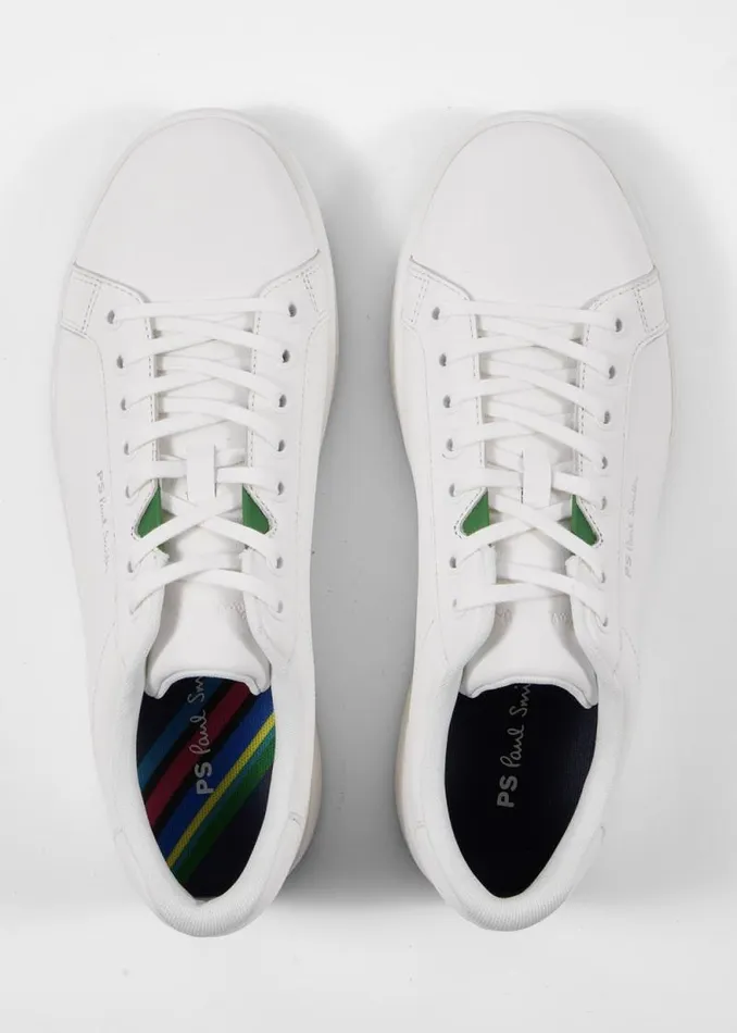 Mens Paul Smith Sneakers White Leather 039Albany039 039Zebra039 Trainers Mens Paul Smith Sneakers White Leather 039Albany039 039Zebra039 Trainers
