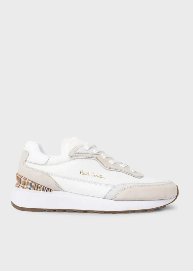 Mens Paul Smith Sneakers White Leather 039Aston039 Trainers