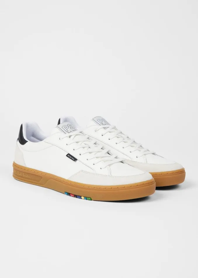 Mens Paul Smith Sneakers White Leather 039Hillstar039 Trainers Mens Paul Smith Sneakers White Leather 039Hillstar039 Trainers