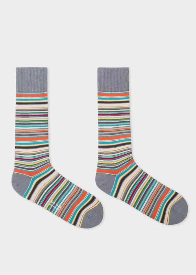 Mens Paul Smith Socks 039Signature Stripe039 Socks Three Pack
