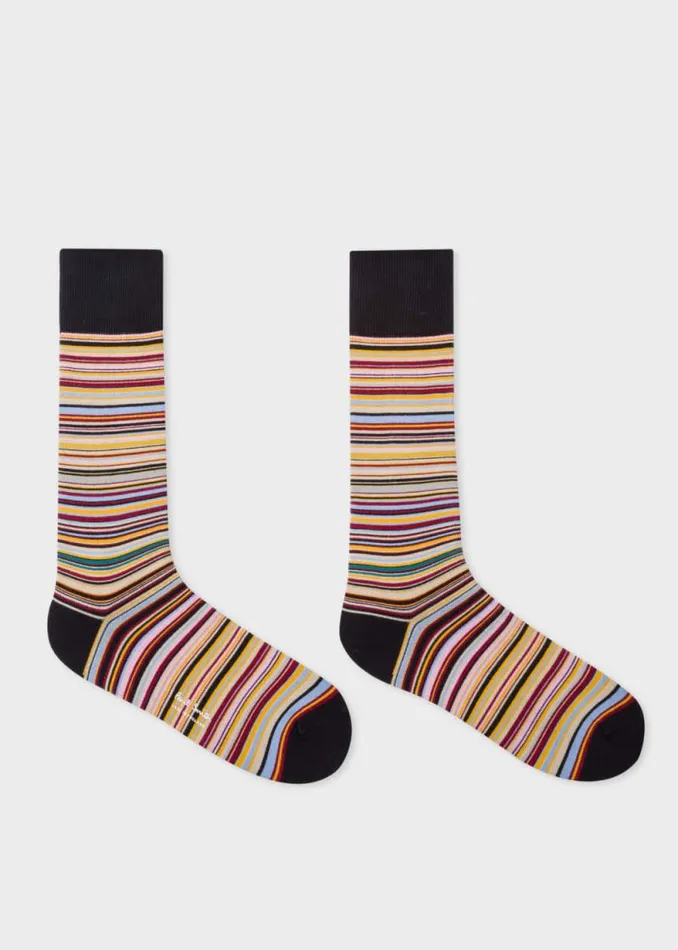 Mens Paul Smith Socks 039Signature Stripe039 Socks Three Pack