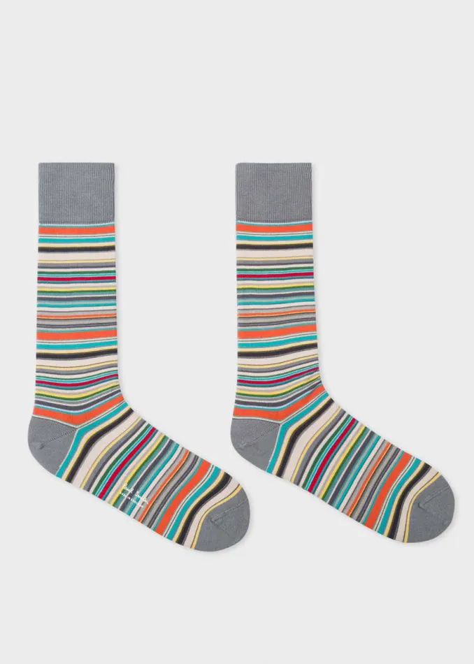 Mens Paul Smith Socks 039Signature Stripe039 Socks Three Pack