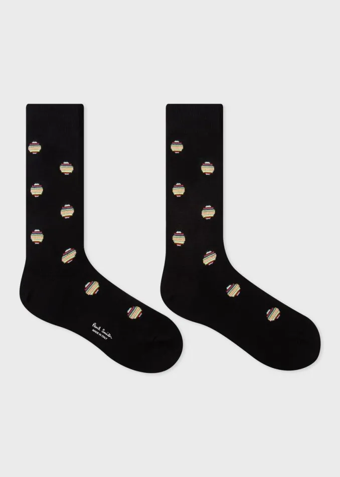 Mens Paul Smith Socks Black 039Signature Stripe Polka Dot039 Socks Mens Paul Smith Socks Black 039Signature Stripe Polka Dot039 Socks