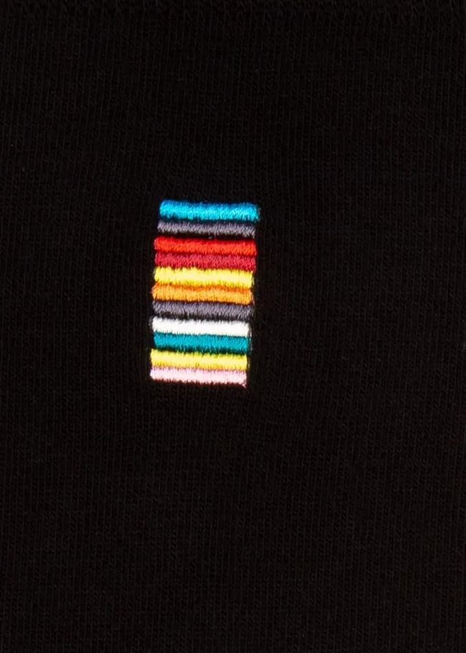 Mens Paul Smith Socks Black Embroidered 039Signature Stripe039 Socks Mens Paul Smith Socks Black Embroidered 039Signature Stripe039 Socks