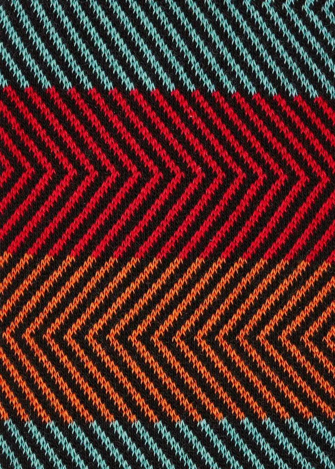 Mens Paul Smith Socks Black Multi Colour Zig Zag Stripe Socks Mens Paul Smith Socks Black Multi Colour Zig Zag Stripe Socks
