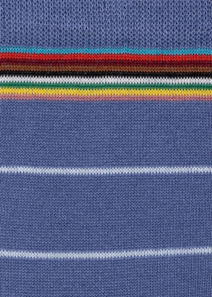 Mens Paul Smith Socks Blue CottonBlend Pinstripe Socks Mens Paul Smith Socks Blue CottonBlend Pinstripe Socks