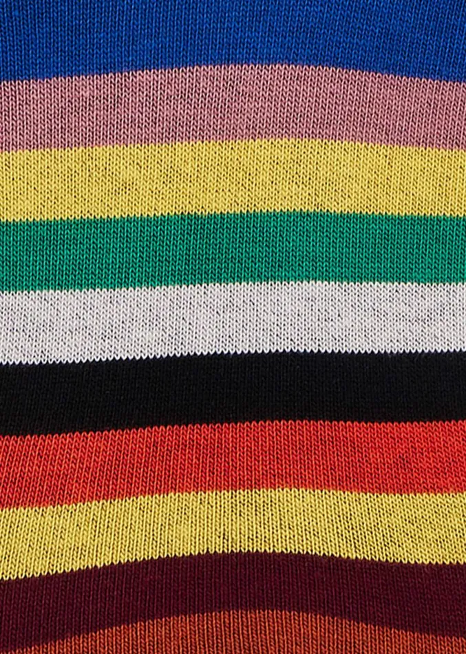 Mens Paul Smith Socks Cobalt Blue Stripe Tipping Socks