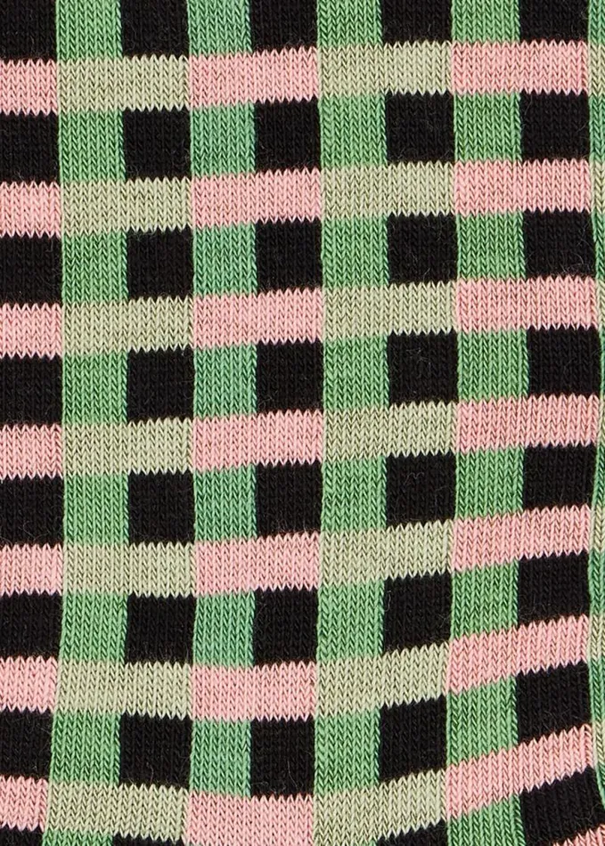 Mens Paul Smith Socks Green CottonBlend Multi Colour Check Socks Mens Paul Smith Socks Green CottonBlend Multi Colour Check Socks