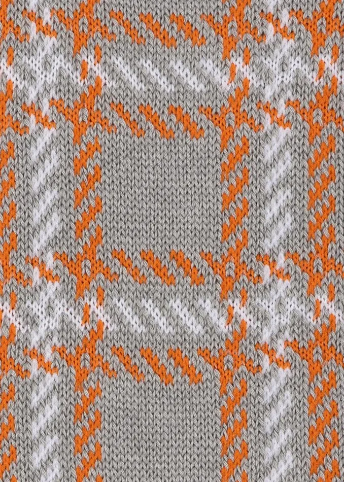 Mens Paul Smith Socks Grey Cotton And WoolBlend Check Socks