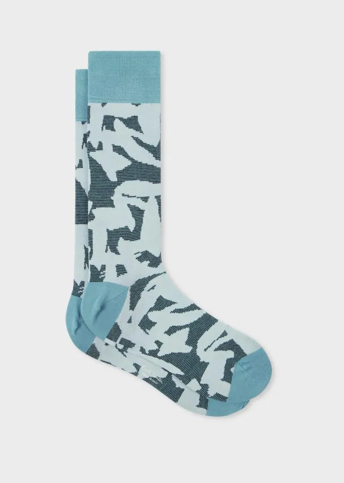 Mens Paul Smith Socks Light Blue 039Marks039 Socks