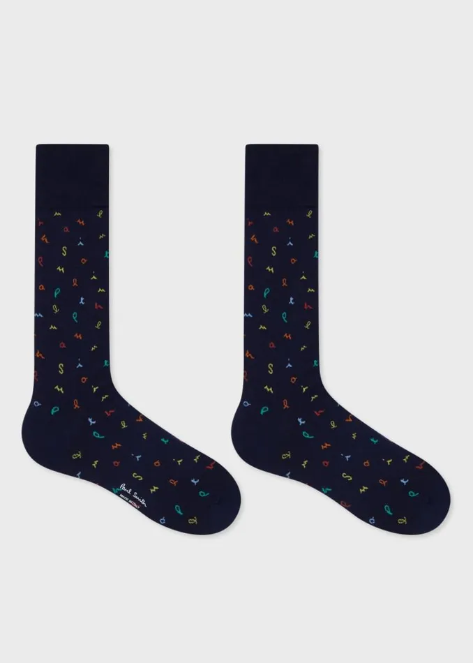 Mens Paul Smith Socks Navy 039Letters039 Socks Mens Paul Smith Socks Navy 039Letters039 Socks