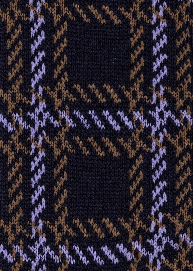 Mens Paul Smith Socks Navy Cotton And WoolBlend Check Socks Mens Paul Smith Socks Navy Cotton And WoolBlend Check Socks