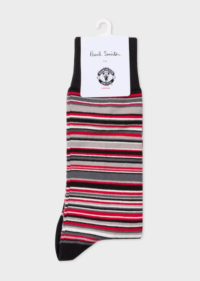 Mens Paul Smith Socks Paul Smith For Manchester United 8211 Red 039Signature Stripe039 Socks Mens Paul Smith Socks Paul Smith For Manchester United 8211 Red 039Signature Stripe039 Socks