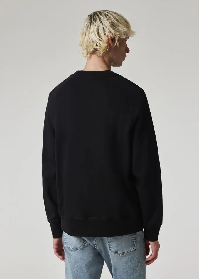 Mens Paul Smith Sweatshirts and Hoodies Black 039Happy039 Embroidery Sweatshirt