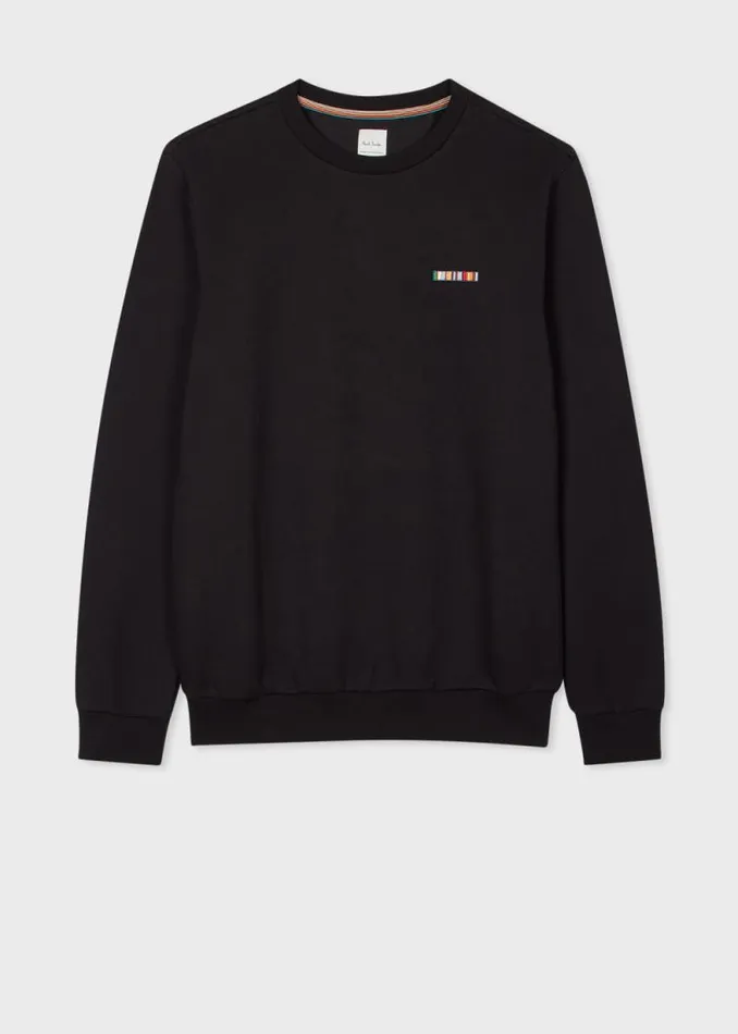 Mens Paul Smith Sweatshirts and Hoodies Black Cotton 039Signature Stripe039 Sweatshirt Mens Paul Smith Sweatshirts and Hoodies Black Cotton 039Signature Stripe039 Sweatshirt