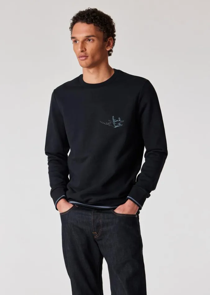 Mens Paul Smith Sweatshirts and Hoodies Dark Navy 039Shadow Logo039 Sweatshirt Mens Paul Smith Sweatshirts and Hoodies Dark Navy 039Shadow Logo039 Sweatshirt