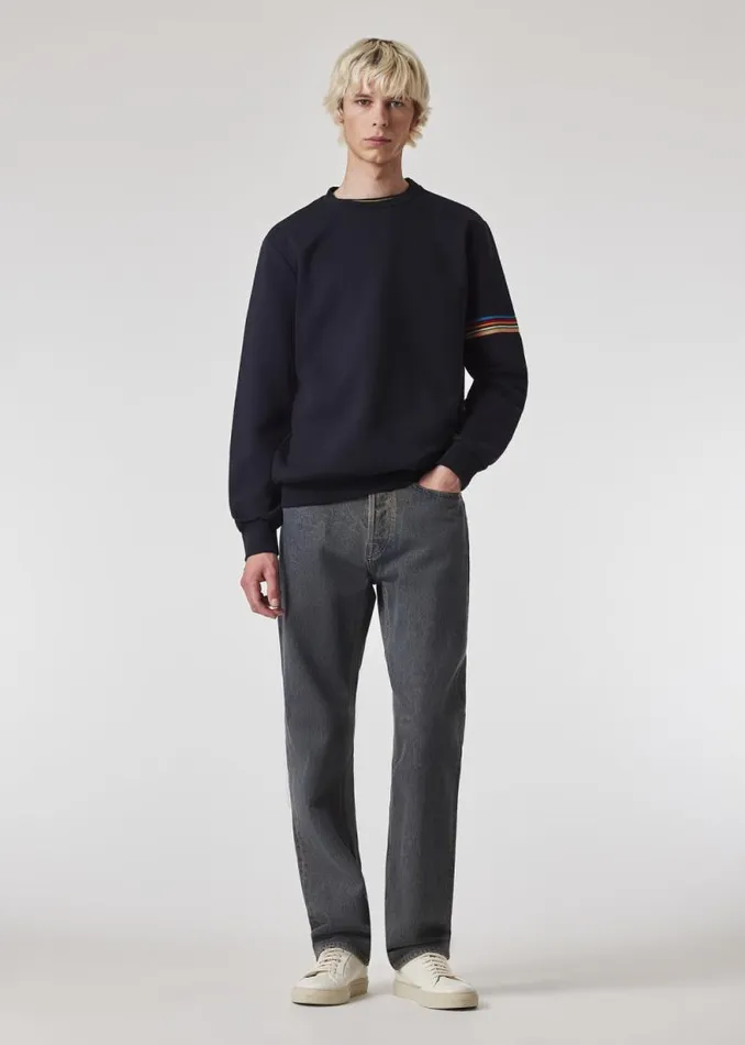 Mens Paul Smith Sweatshirts and Hoodies Navy Cotton 039Signature Stripe039 Sweater Mens Paul Smith Sweatshirts and Hoodies Navy Cotton 039Signature Stripe039 Sweater