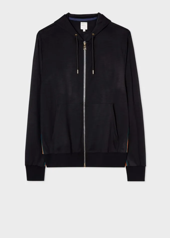 Mens Paul Smith Sweatshirts and Hoodies Navy ZipFront Washable Wool 039Signature Stripe039 Hoodie Mens Paul Smith Sweatshirts and Hoodies Navy ZipFront Washable Wool 039Signature Stripe039 Hoodie