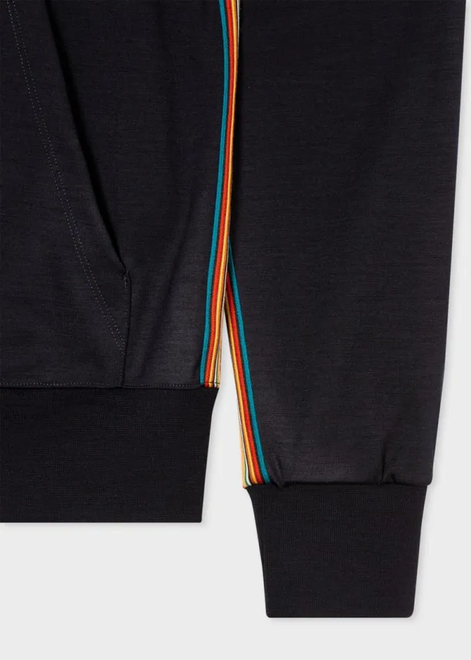 Mens Paul Smith Sweatshirts and Hoodies Navy ZipFront Washable Wool 039Signature Stripe039 Hoodie Mens Paul Smith Sweatshirts and Hoodies Navy ZipFront Washable Wool 039Signature Stripe039 Hoodie