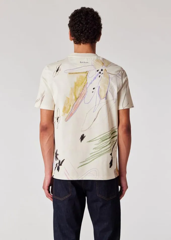 Mens Paul Smith TShirts 039Sketchbook Botanical039 Print TShirt Mens Paul Smith TShirts 039Sketchbook Botanical039 Print TShirt