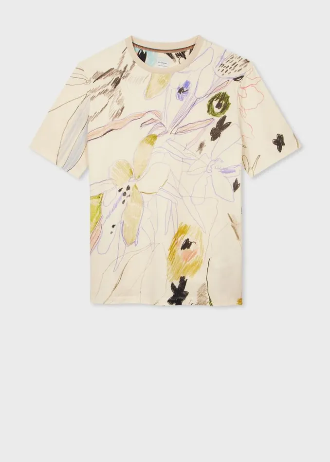 Mens Paul Smith TShirts 039Sketchbook Botanical039 Print TShirt Mens Paul Smith TShirts 039Sketchbook Botanical039 Print TShirt