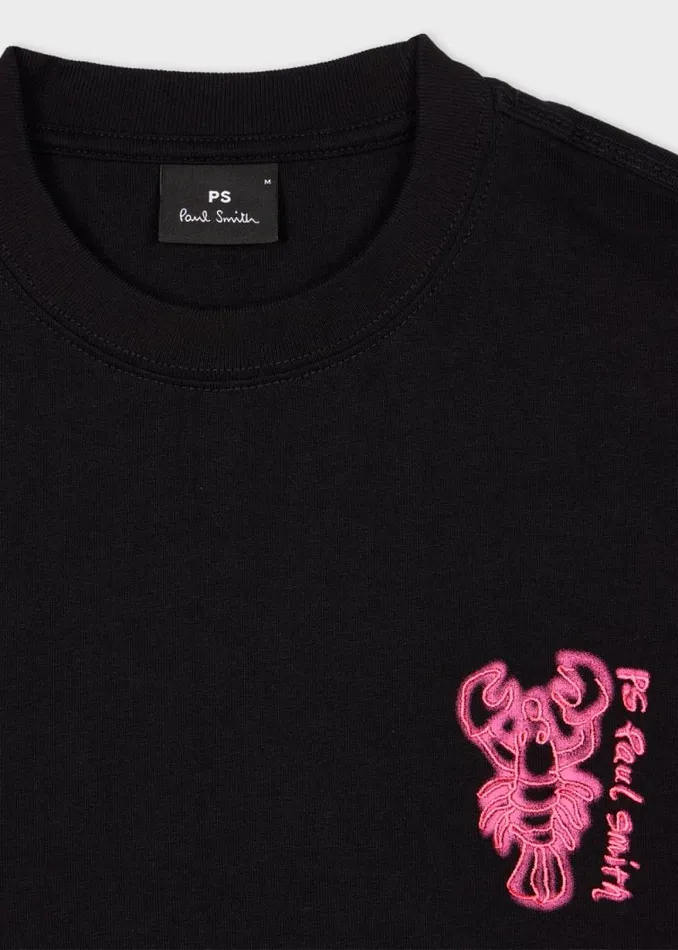 Mens Paul Smith TShirts Black 039Lobster039 Print TShirt Mens Paul Smith TShirts Black 039Lobster039 Print TShirt