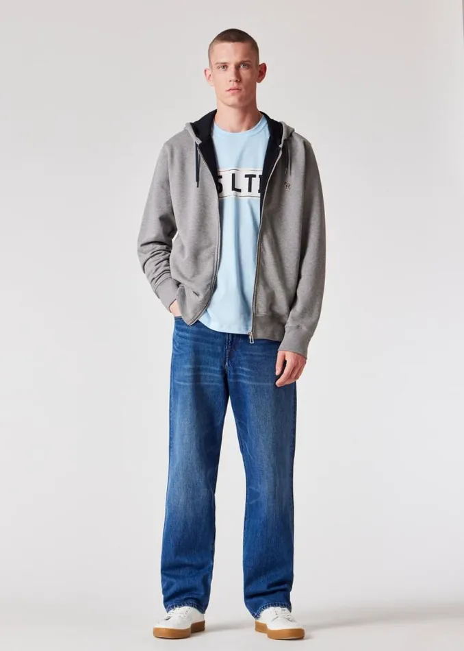 Mens Paul Smith TShirts Powder Blue 039Number Plate039 Print TShirt