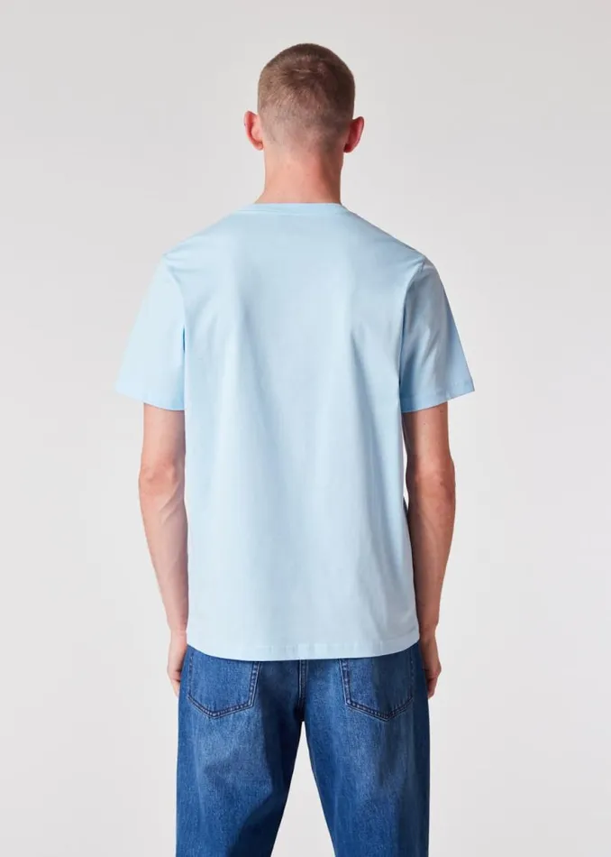 Mens Paul Smith TShirts Powder Blue 039Number Plate039 Print TShirt
