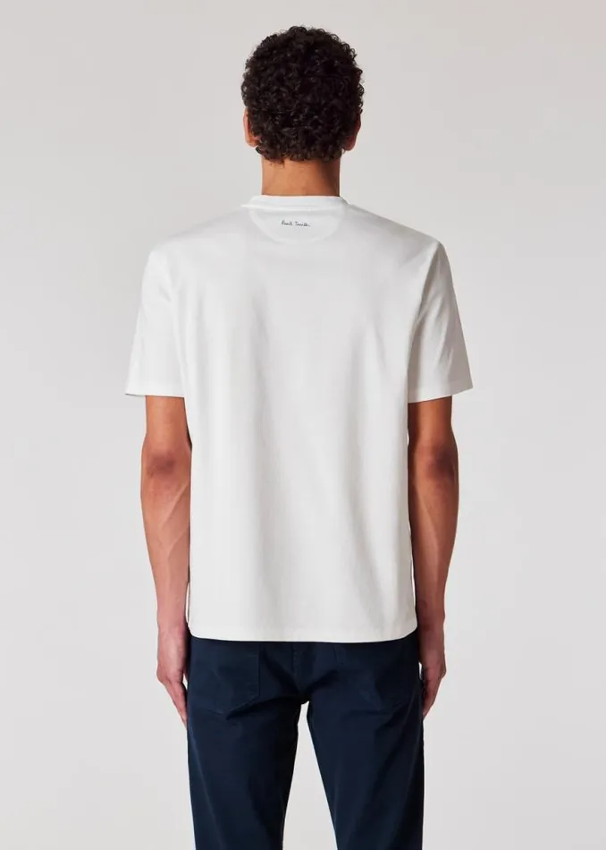 Mens Paul Smith TShirts White 039Sketchbook039 Print TShirt Mens Paul Smith TShirts White 039Sketchbook039 Print TShirt
