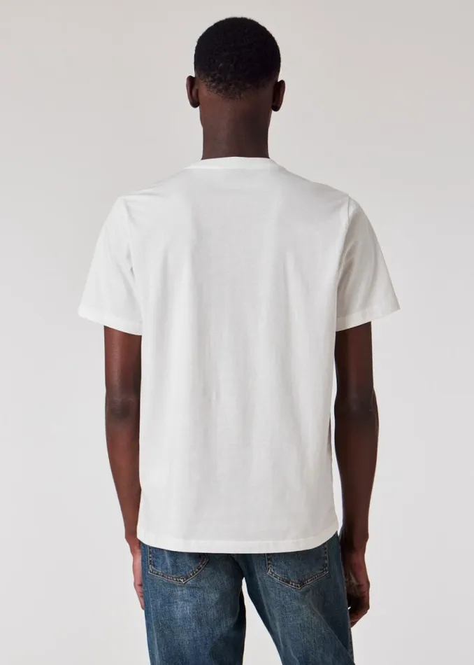 Mens Paul Smith TShirts White OrganicCotton 039Waved Repeat Logo039 Print TShirt Mens Paul Smith TShirts White OrganicCotton 039Waved Repeat Logo039 Print TShirt