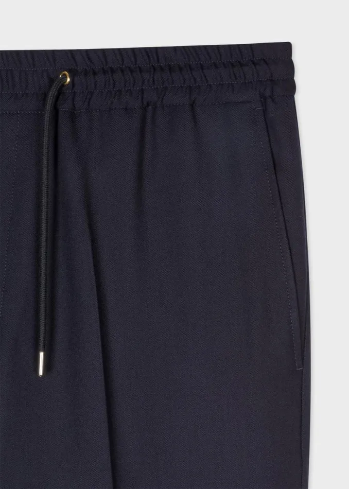 Mens Paul Smith The Classics A Suit To Travel In 8211 SlimFit Navy DrawstringWaist Wool Pants Mens Paul Smith The Classics A Suit To Travel In 8211 SlimFit Navy DrawstringWaist Wool Pants