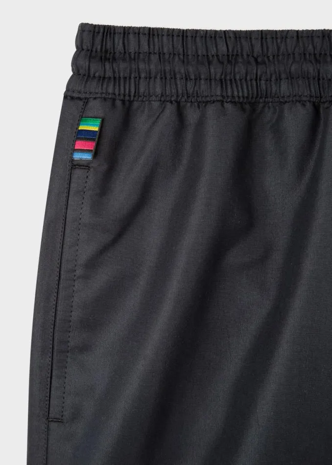 Mens Paul Smith The Classics Black Zebra Logo Swim Shorts