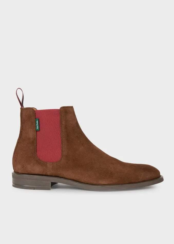 Mens Paul Smith The Classics Brown Suede 039Cedric039 Boots