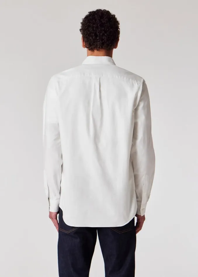 Mens Paul Smith The Classics ClassicFit White Oxford Cotton ButtonDown Shirt