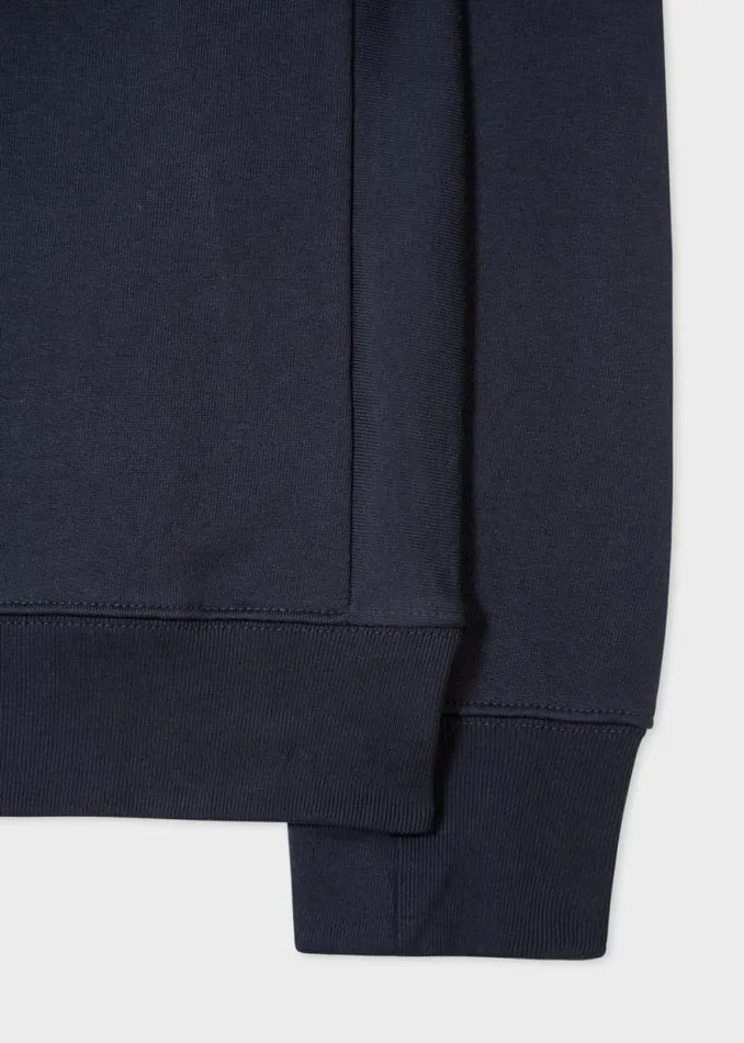 Mens Paul Smith The Classics Dark Navy Cotton Zebra Logo Sweatshirt