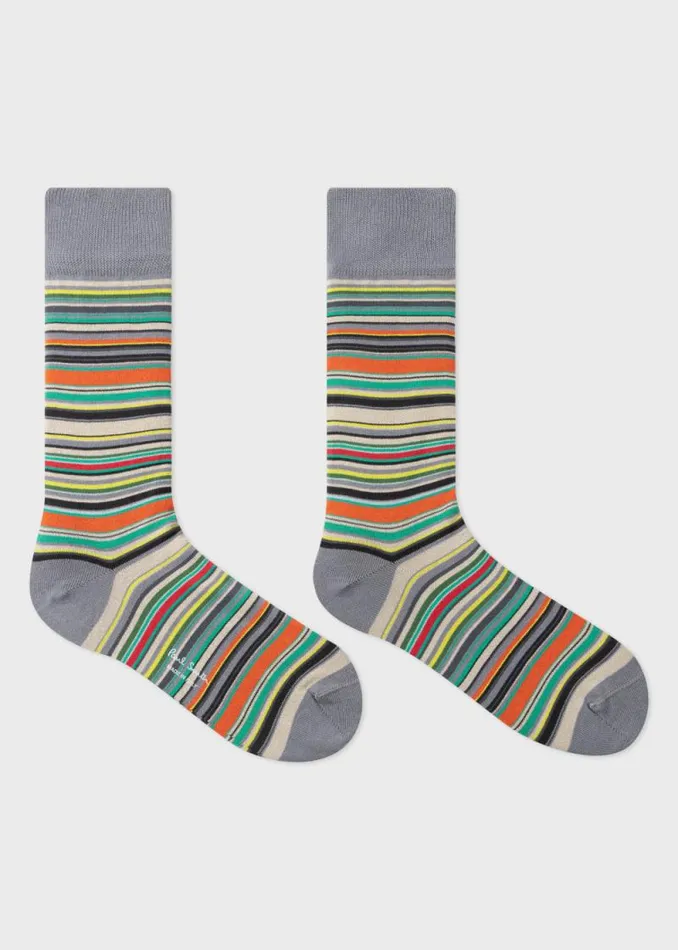 Mens Paul Smith The Classics Grey 039Signature Stripe039 Socks Mens Paul Smith The Classics Grey 039Signature Stripe039 Socks